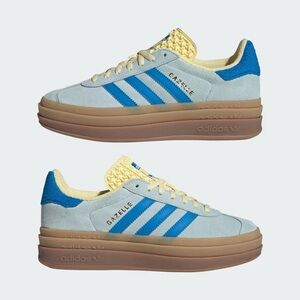 Adidas Gazelle Blue and Cream Sneakers